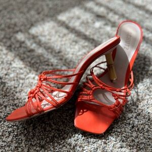 Orange sandals
